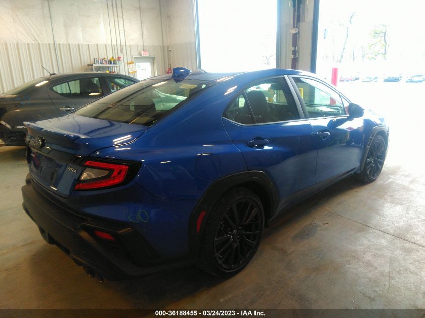 2022 SUBARU WRX LIMITED VIN: JF1VBAL67N9002603