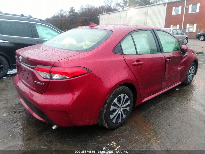 2022 TOYOTA COROLLA HYBRID LE VIN: JTDEAMDE1NJ054442