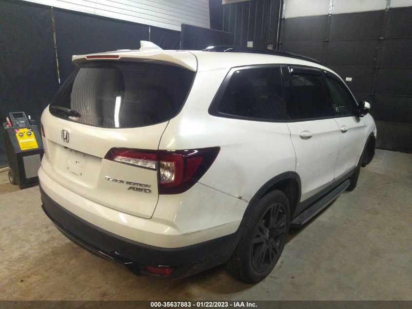 2021 HONDA PILOT BLACK EDITION VIN: 5FNYF6H71MB035711