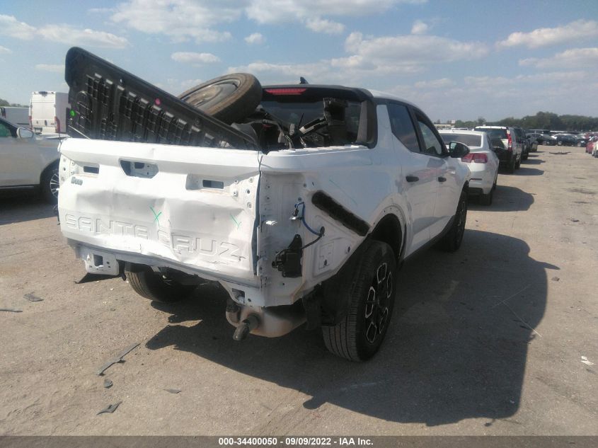 2022 HYUNDAI SANTA CRUZ SEL VIN: 5NTJB4AE8NH008021