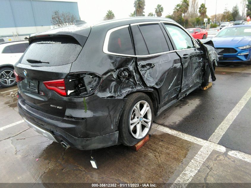 2021 BMW X3 XDRIVE30I VIN: 5UXTY5C08M9F29567