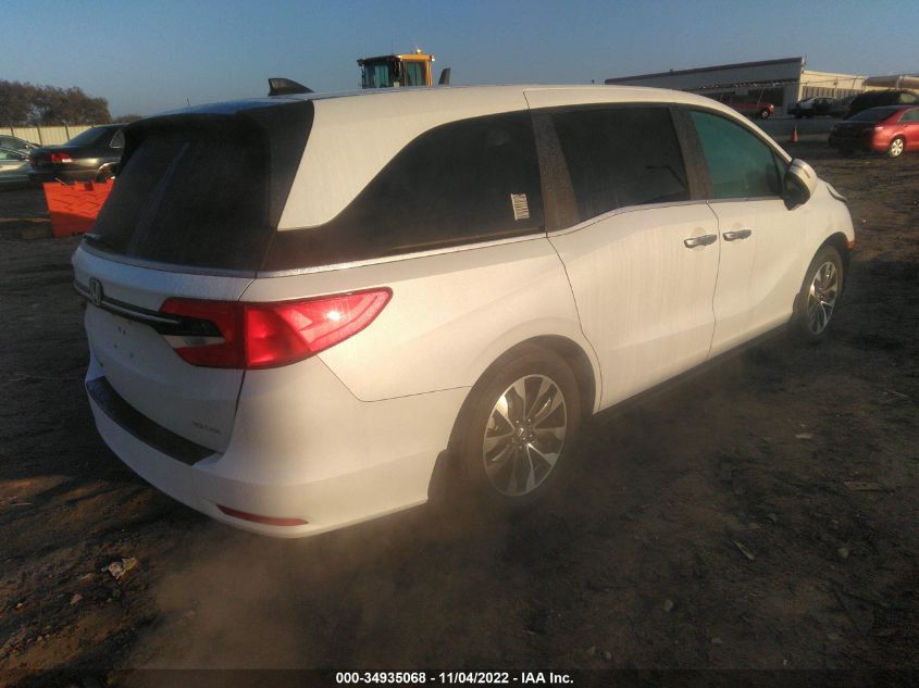 2022 HONDA ODYSSEY EX-L VIN: 5FNRL6H74NB021932