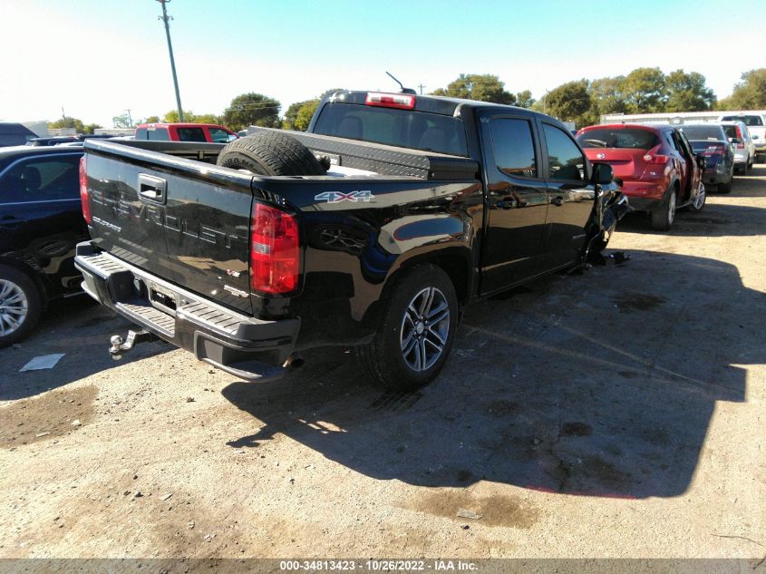 2021 CHEVROLET COLORADO 4WD WORK TRUCK VIN: 1GCGTBEN6M1167324