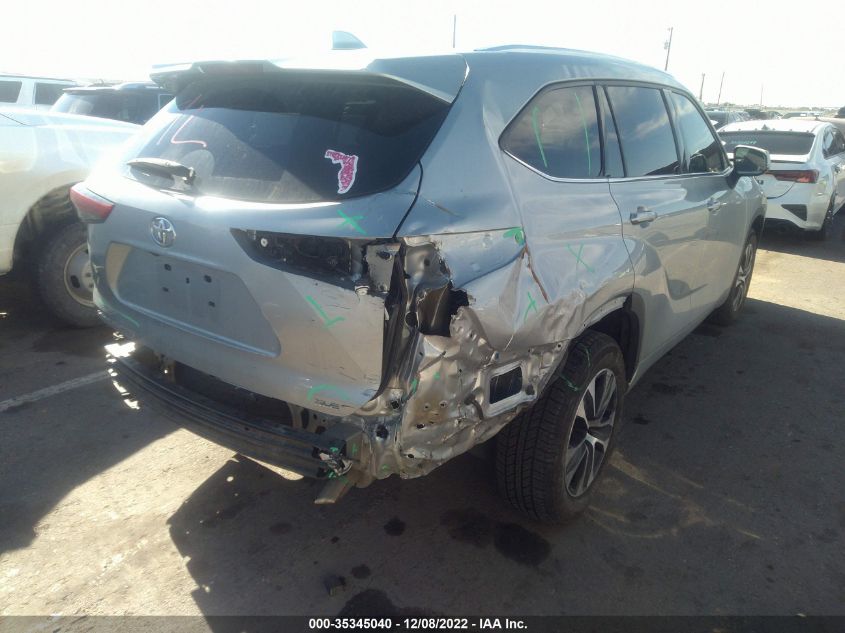 2020 TOYOTA HIGHLANDER XLE VIN: 5TDGZRAH6LS502168