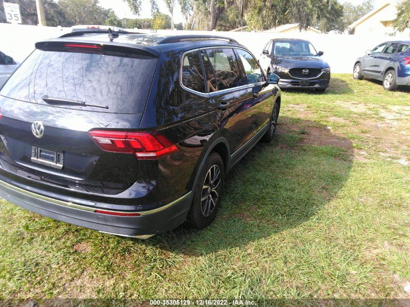 2021 VOLKSWAGEN TIGUAN SE VIN: 3VV3B7AX7MM080168