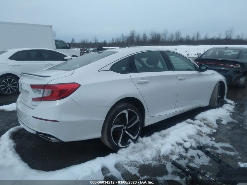 2022 HONDA ACCORD SEDAN SPORT VIN: 1HGCV1F3XNA046072