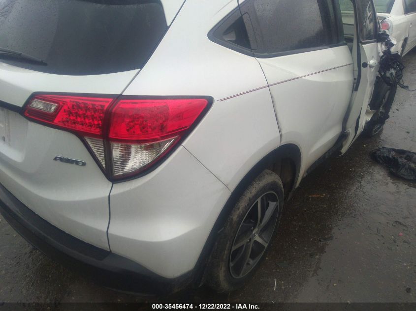 2022 HONDA HR-V EX VIN: 3CZRU6H54NM717160