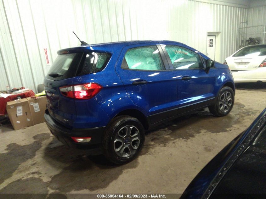 2022 FORD ECOSPORT S VIN: MAJ6S3FL0NC458382