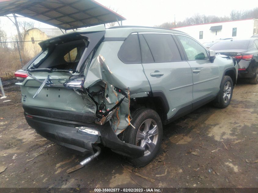 2022 TOYOTA RAV4 HYBRID XLE VIN: 4T3RWRFV5NU071033