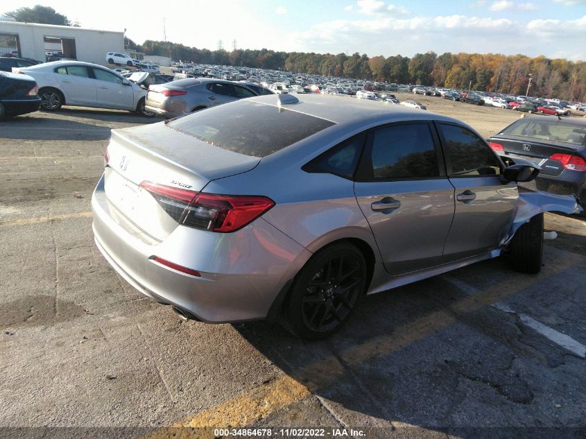 2022 HONDA CIVIC SEDAN SPORT VIN: 2HGFE2F57NH578420