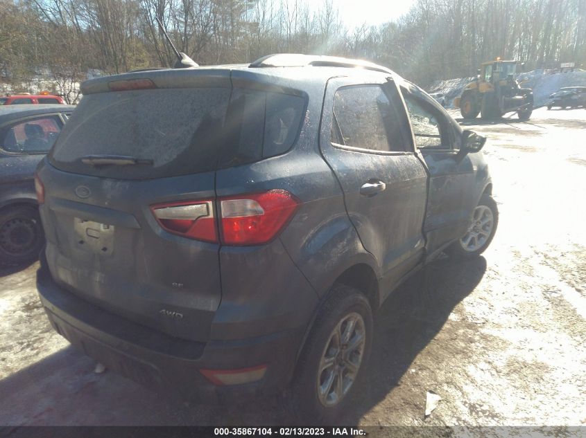 2022 FORD ECOSPORT SE VIN: MAJ6S3GL2NC462237