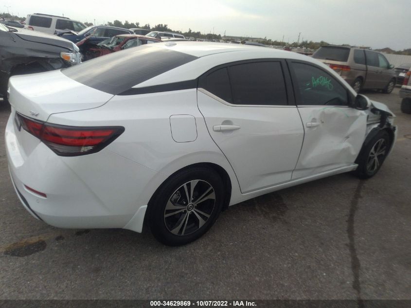 2022 NISSAN SENTRA SV VIN: 3N1AB8CVXNY234215