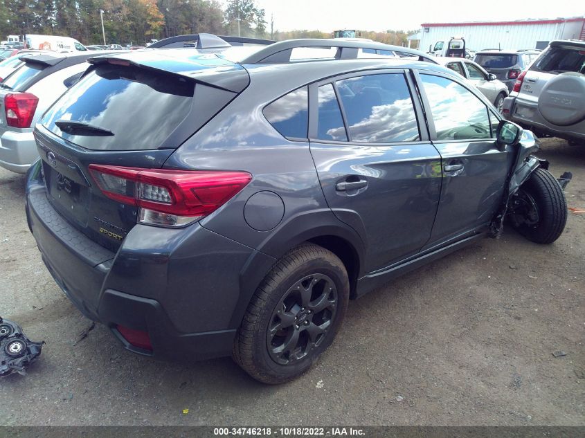 2022 SUBARU CROSSTREK SPORT VIN: JF2GTHSCXNH276658