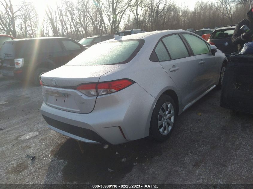 2022 TOYOTA COROLLA LE VIN: 5YFEPMAE3NP324821