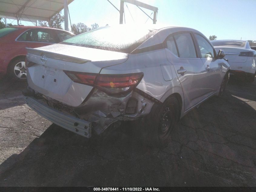 2022 NISSAN SENTRA S VIN: 3N1AB8BV7NY282014