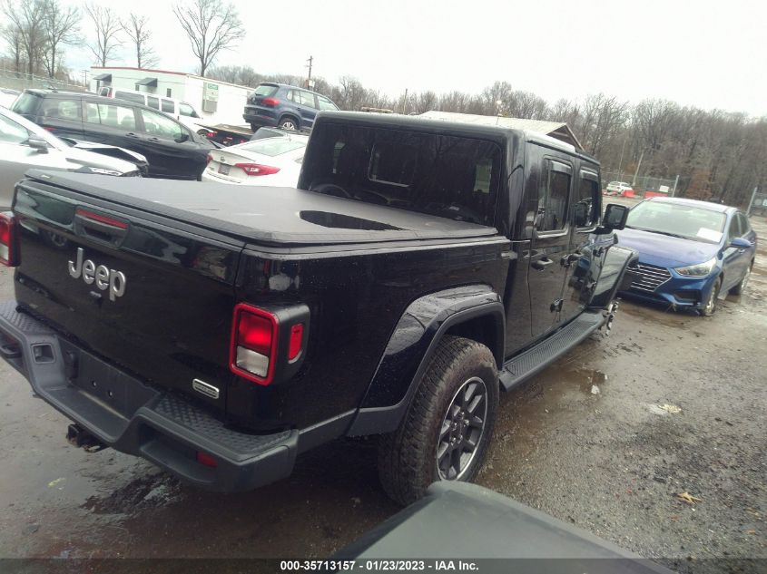 2022 JEEP GLADIATOR OVERLAND VIN: 1C6HJTFG5NL106611