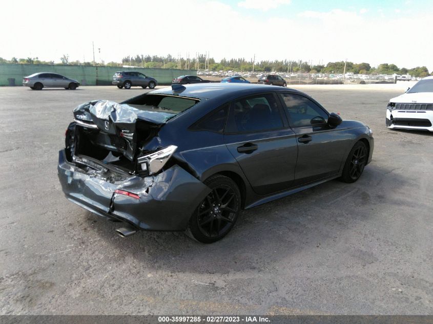 2022 HONDA CIVIC SEDAN SPORT VIN: 2HGFE2F56NH517575