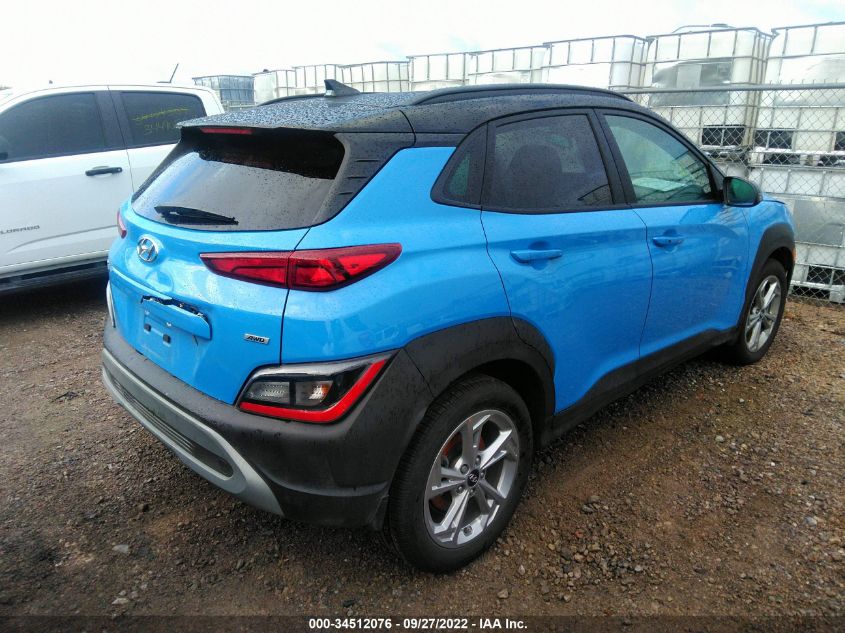 2022 HYUNDAI KONA SEL VIN: KM8K6CAB8NU846462