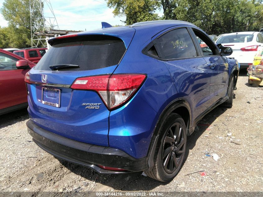 2022 HONDA HR-V SPORT VIN: 3CZRU6H18NM715411