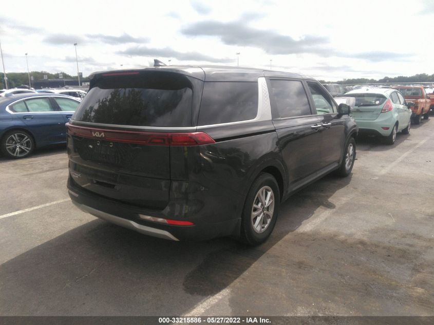 2022 KIA CARNIVAL LXS VIN: KNDNB4H38N6119263