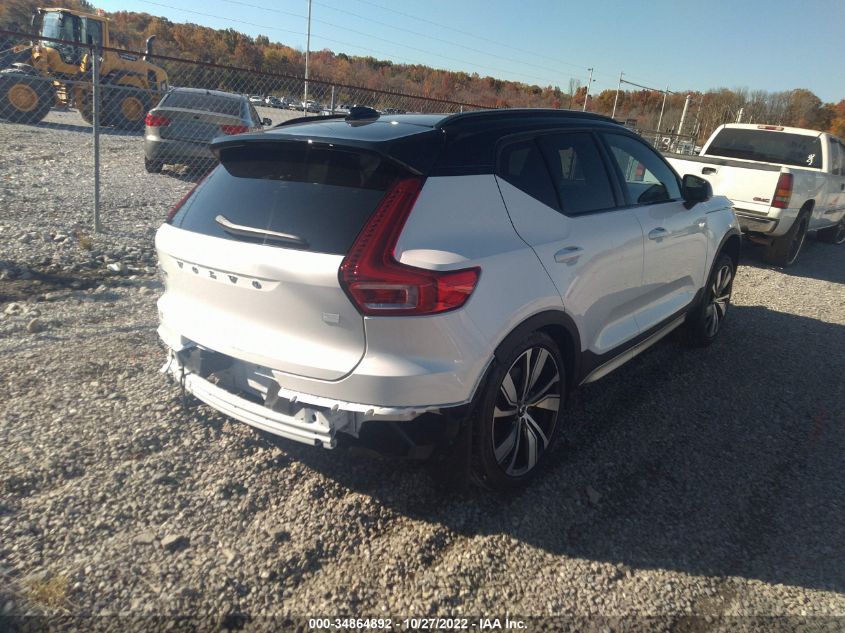2022 VOLVO XC40 RECHARGE PURE TWIN ULTIMATE VIN: YV4ED3UB1N2768179