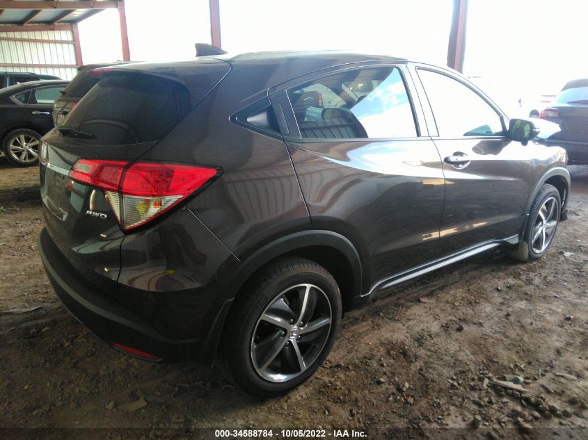 2022 HONDA HR-V EX VIN: 3CZRU6H53NM737612
