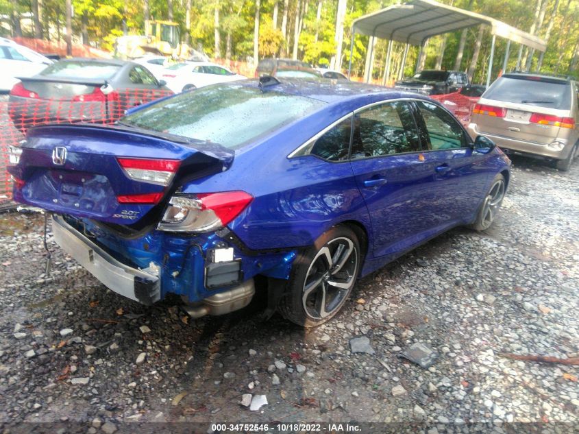 2022 HONDA ACCORD SEDAN SPORT VIN: 1HGCV2F3XNA007889