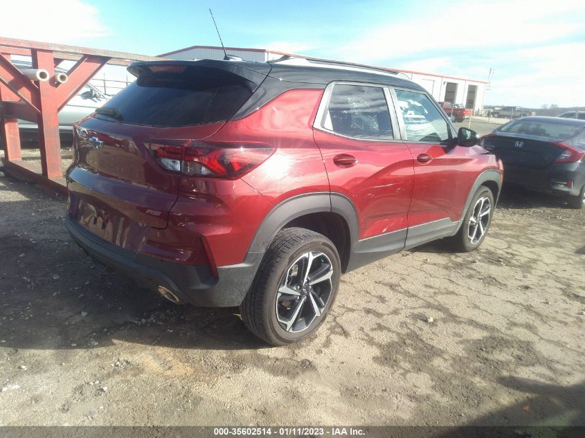 2022 CHEVROLET TRAILBLAZER RS VIN: KL79MTSL0NB118501