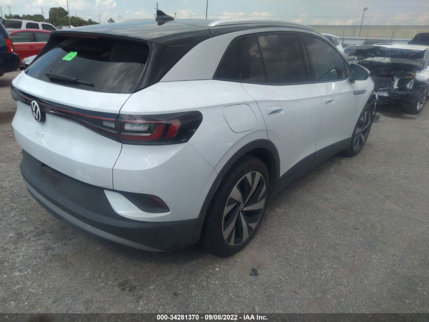 2021 VOLKSWAGEN ID.4 PRO S VIN: WVGKMPE27MP058972