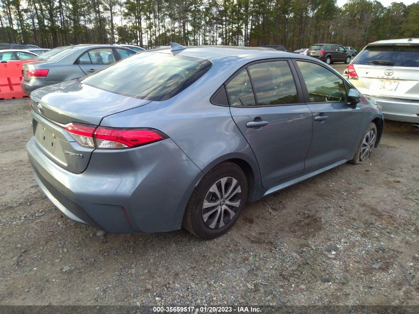 2022 TOYOTA COROLLA HYBRID LE VIN: JTDEAMDE6NJ054890