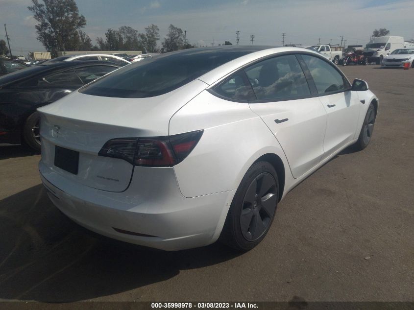 2022 TESLA MODEL 3 LONG RANGE VIN: 5YJ3E1EB2NF138078