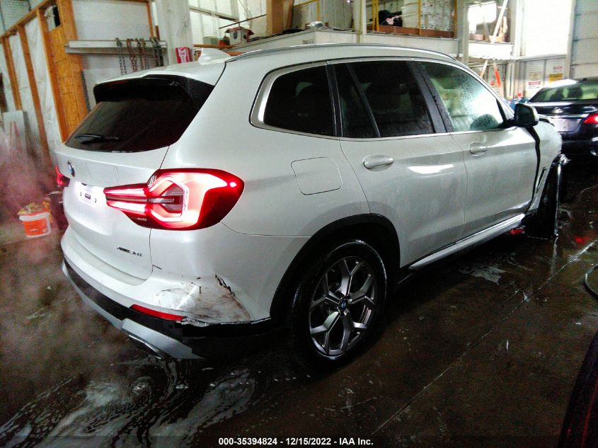 2022 BMW X3 XDRIVE30I VIN: 5UX53DP03N9J97869