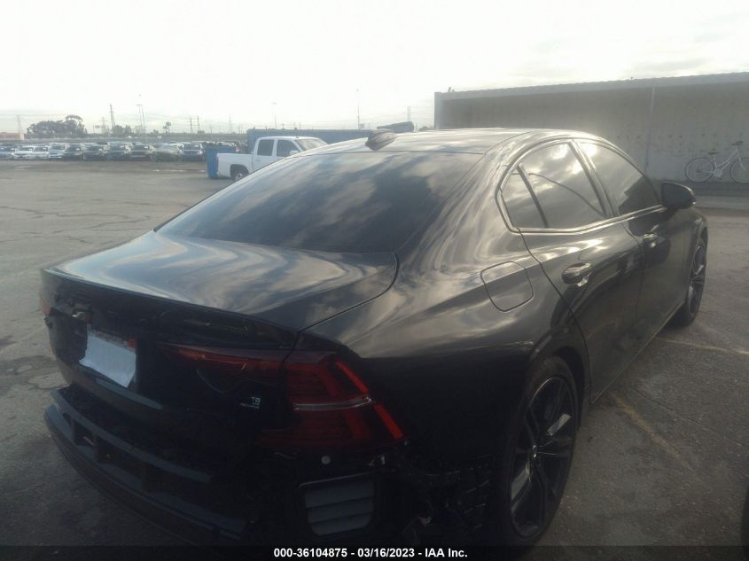 2022 VOLVO S60 RECHARGE BLACK EDITION R-DESIGN VIN: 7JRH60FD4NG192728