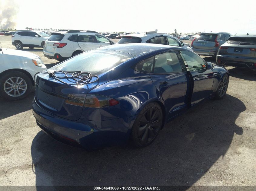 2022 TESLA MODEL S VIN: 5YJSA1E57NF467571
