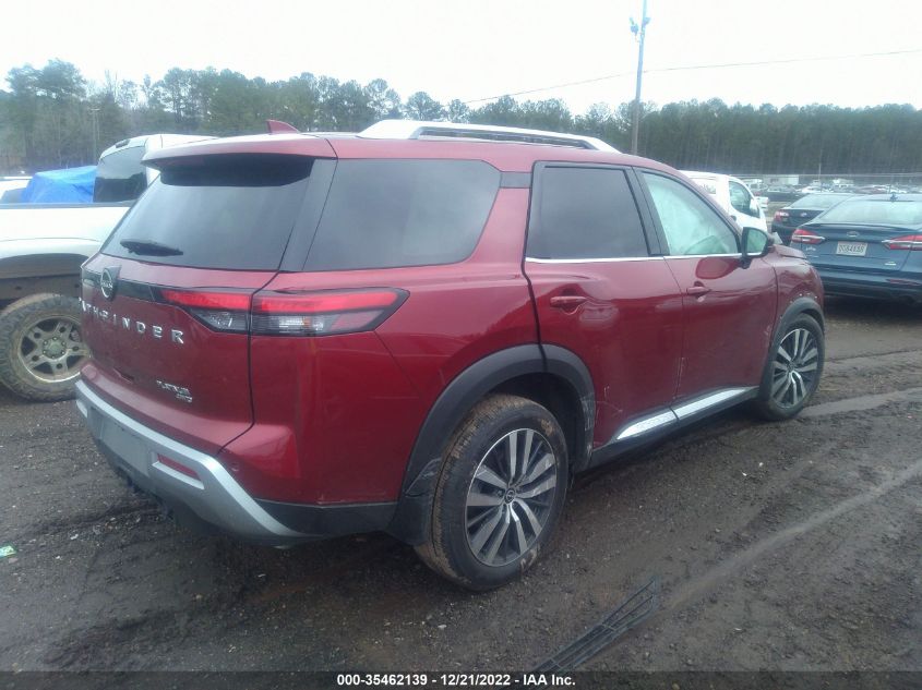 2022 NISSAN PATHFINDER PLATINUM VIN: 5N1DR3DKXNC268530