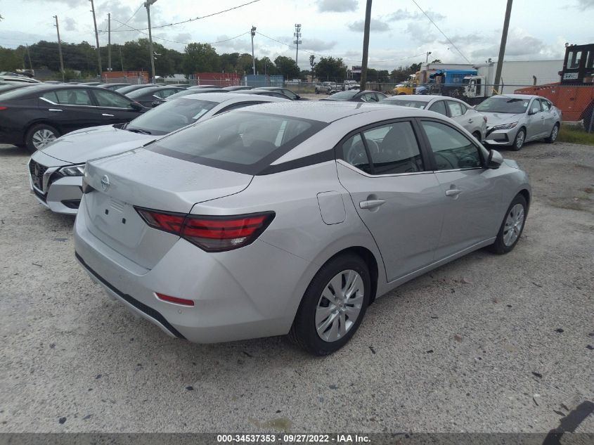 2022 NISSAN SENTRA S VIN: 3N1AB8BV5NY292945