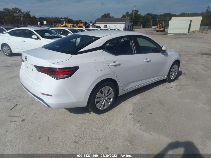 2022 NISSAN SENTRA S VIN: 3N1AB8BV3NY287629