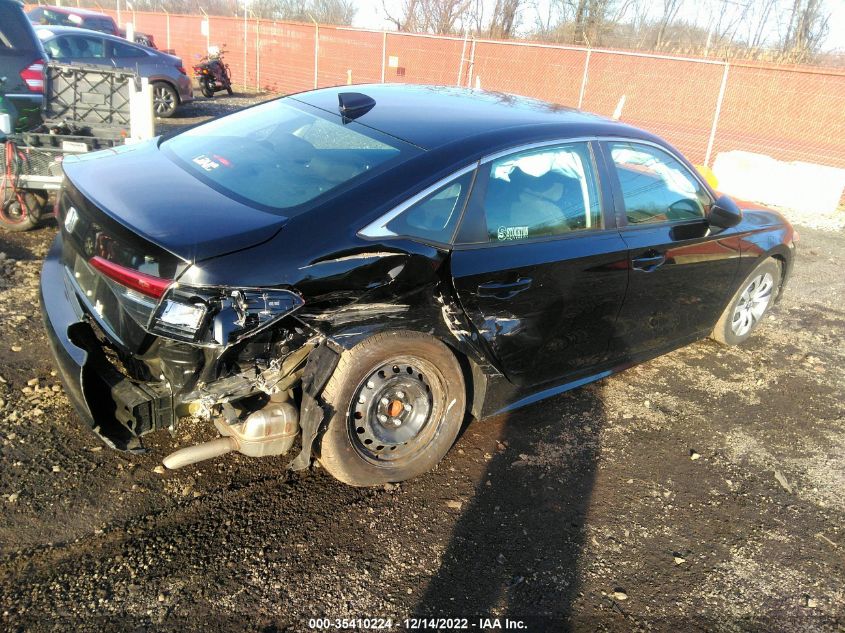 2022 HONDA CIVIC SEDAN LX VIN: 2HGFE2F24NH553755
