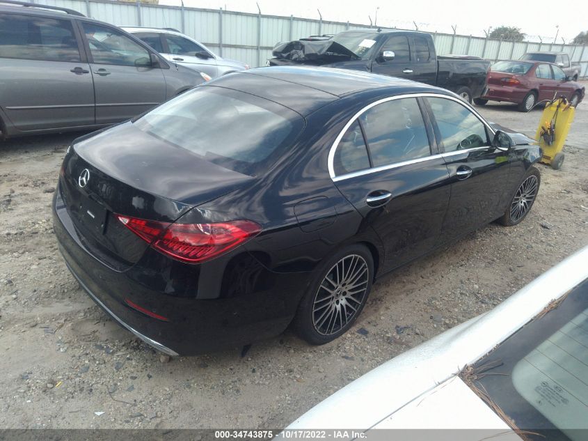 2022 MERCEDES-BENZ C-CLASS C 300 VIN: W1KAF4GB8NR060151