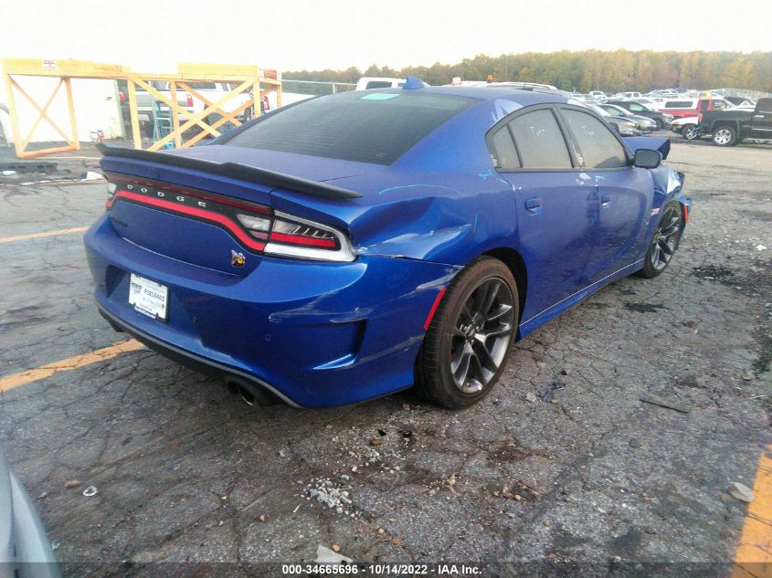 2022 DODGE CHARGER SCAT PACK VIN: 2C3CDXGJ0NH220609
