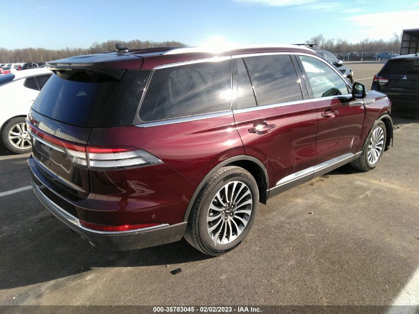 2022 LINCOLN AVIATOR RESERVE VIN: 5LM5J7XC4NGL05052