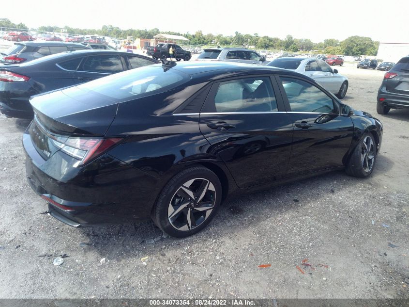 2022 HYUNDAI ELANTRA HYBRID LIMITED VIN: KMHLN4AJXNU026369