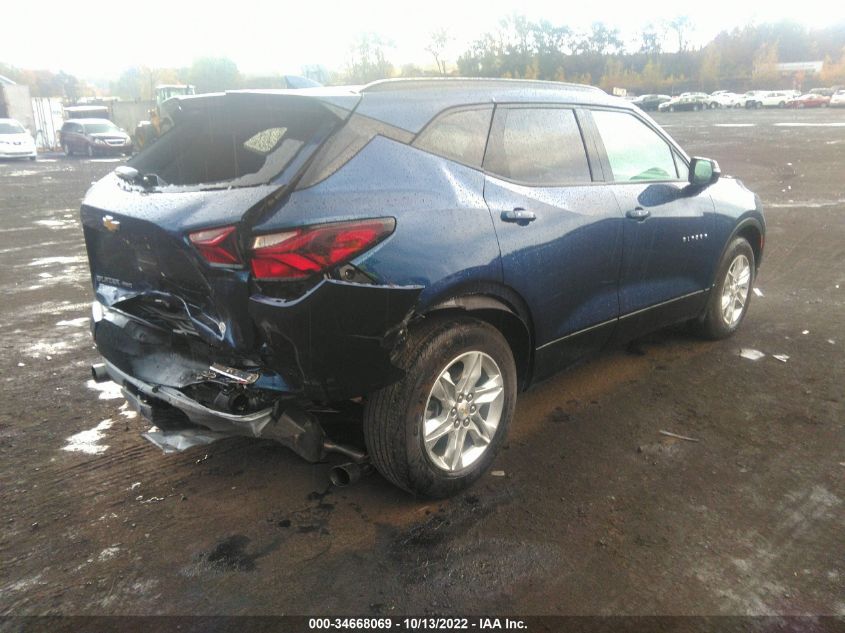 2022 CHEVROLET BLAZER LT VIN: 3GNKBJR40NS142791