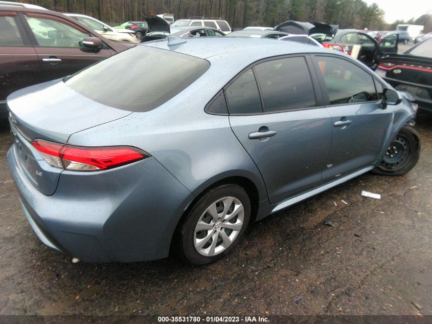 2022 TOYOTA COROLLA LE VIN: JTDEPMAE2NJ193921