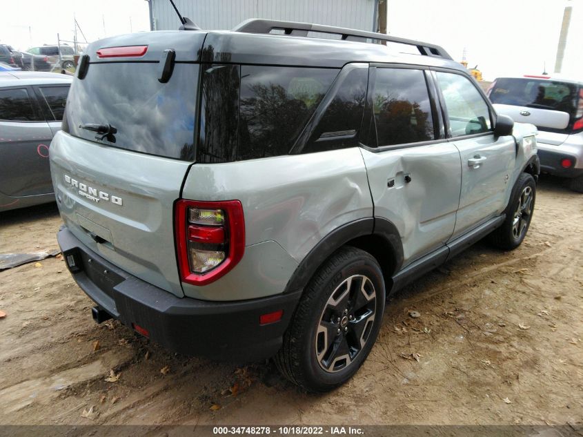 2022 FORD BRONCO SPORT OUTER BANKS VIN: 3FMCR9C66NRD02886