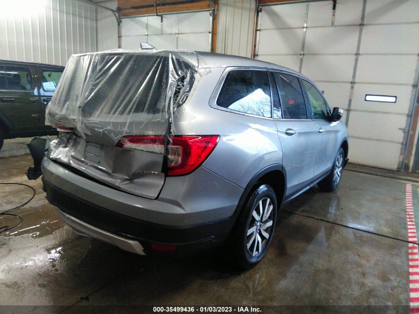 2021 HONDA PILOT EX-L VIN: 5FNYF6H51MB000309