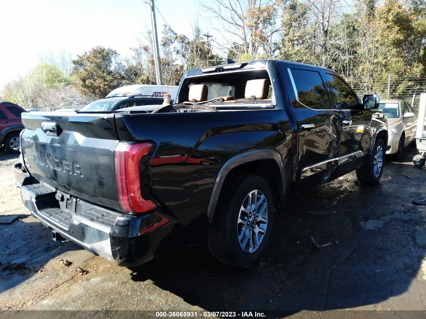 2022 TOYOTA TUNDRA 4WD 1794 EDITION HYBRID VIN: 5TFMC5DB3NX013020