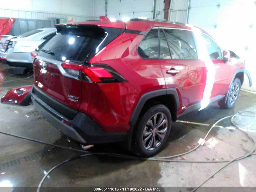 2022 TOYOTA RAV4 HYBRID LIMITED VIN: 4T3D6RFV9NU084426