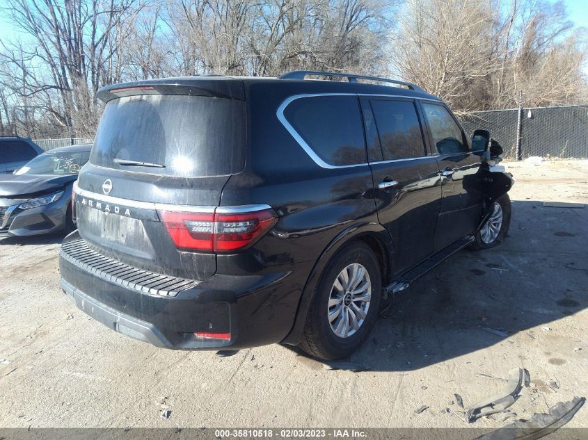 2022 NISSAN ARMADA SV VIN: JN8AY2AD8N9678481