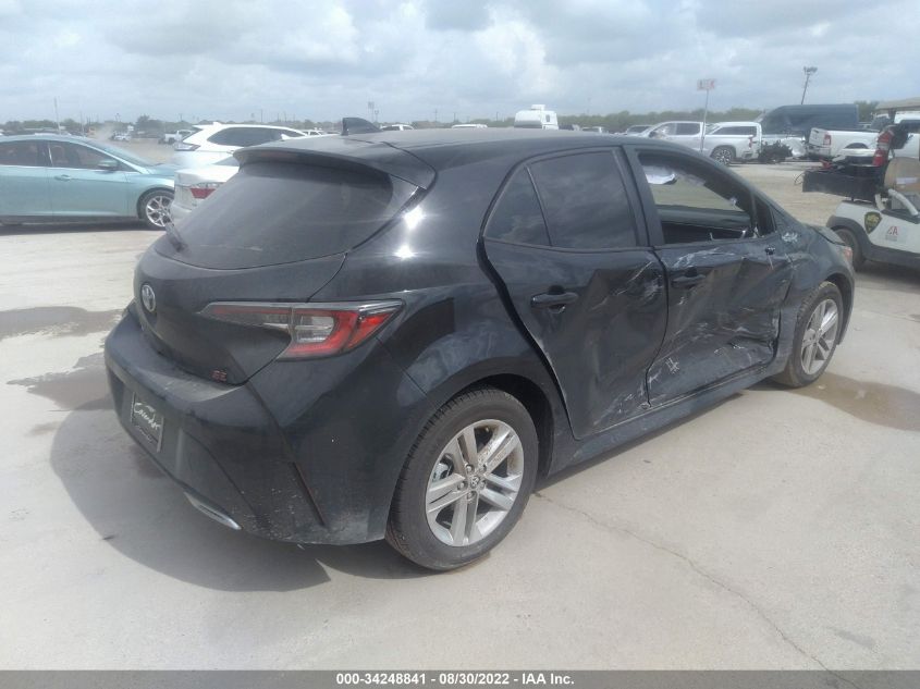 2022 TOYOTA COROLLA HATCHBACK SE/NIGHTSHADE/XSE VIN: JTND4MBE6N3177322